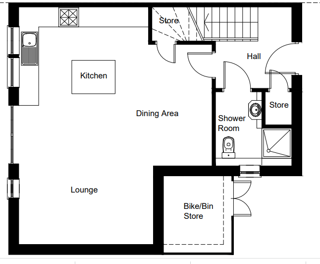 The Garden House ground floor plan